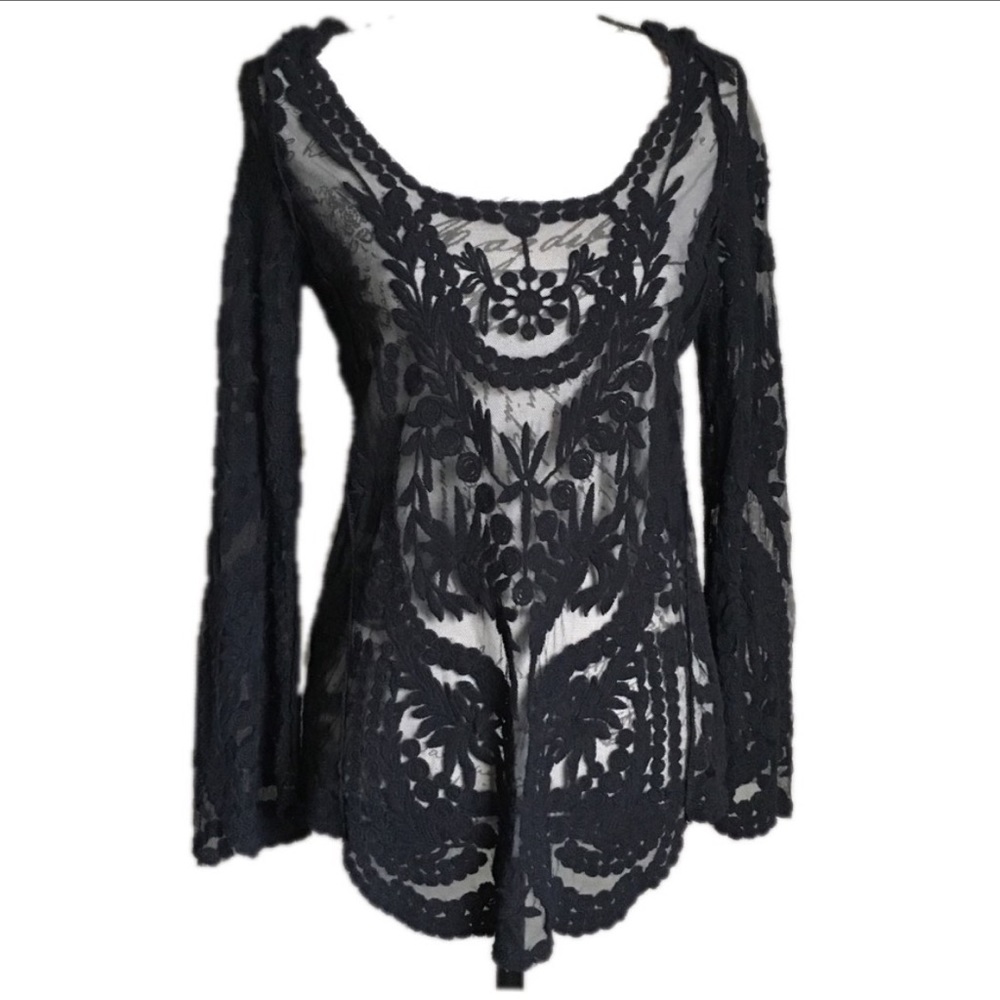 Black Lace Shirt